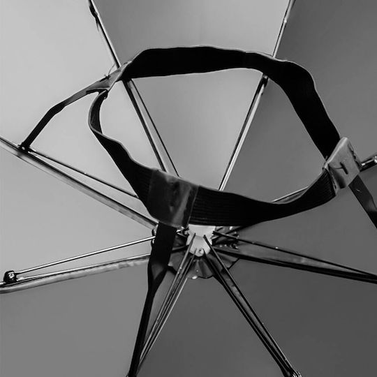 Umbrelă De Cap Alista Home Diametru 69 Cm Bandă Elastică Pentru Cap Protecție Împotriva Ploii Și Uv Albastru Ceață