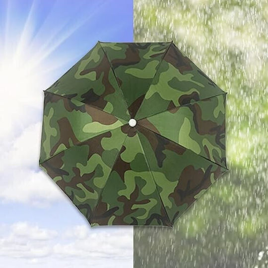 Umbrelă De Cap Alista Home Diametru 69 Cm Curea Reglabilă Pentru Cap Protecție Uv Ploaie Camuflaj