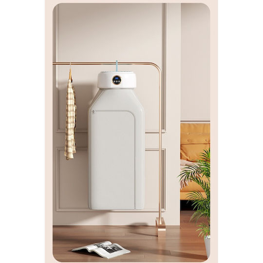 Uscător De Haine Alista Home Portabil Pliabil Silențios Cu Temporizator Reglabil 26,5 X 11 Cm Alb