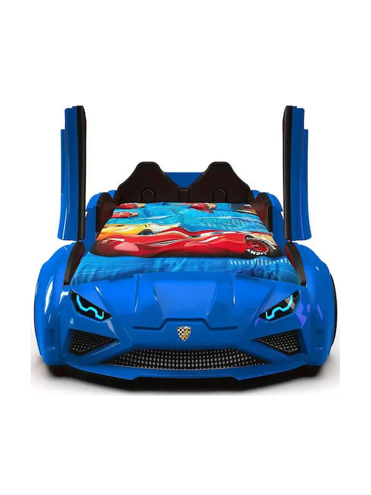 Kinderbett Auto Lamborghini Mit Türen Blau 207x105x45cm