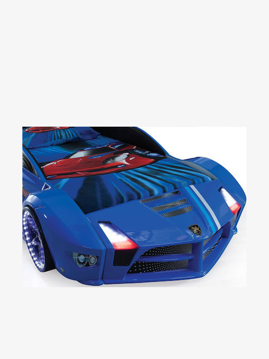 Kinderbett Auto Blau Mit Beleuchtung Und Ton 243x134x60cm
