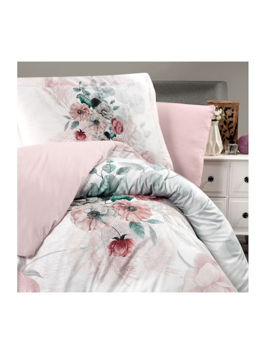 First Choice Set Huse Pentru Pilote Din Bumbac Dublu Cu 4 Fețe De Pernă Și 1 Cearceaf 200x220cm Galbenă