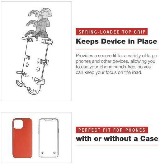 Ram Mounts Ram Quick-grip XL Suport Telefon Low-profile Tough-claw Multicolor