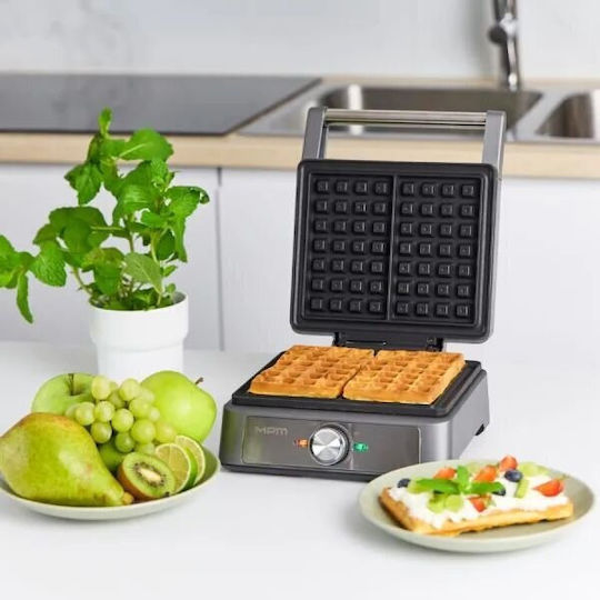 MPM Aparat Vafe Pentru Vafe Rectangulare 2 Compartimente 1900W