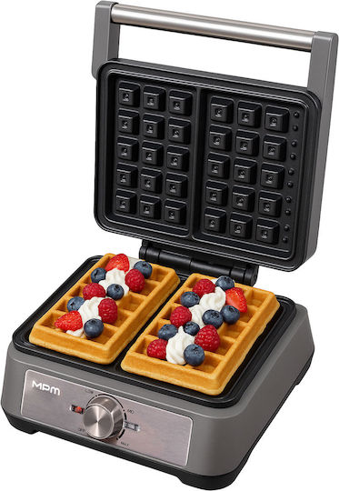 MPM Aparat Vafe Pentru Vafe Rectangulare 2 Compartimente 1900W