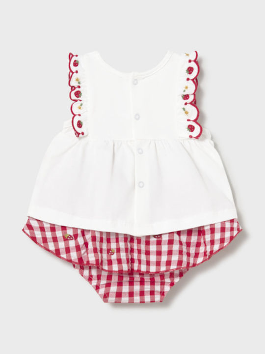 Mayoral Baby-Strampler Rotes Set
