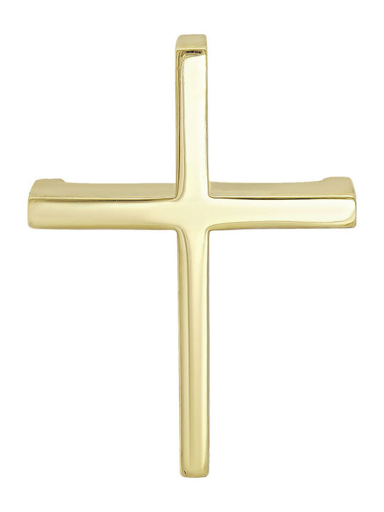 Kiriakos Gofas Women's Gold Cross 14K Double Sided Without Chain