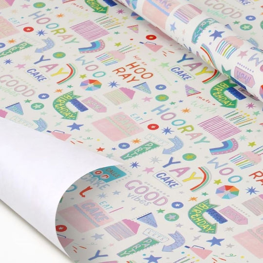Legami Milano Happy Birthday Wrapping Paper for Gift 200cm