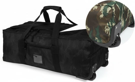 Woodland Sak Vouagiaz Platis 68l Black with Wheels Fabric L72xW26xH34cm