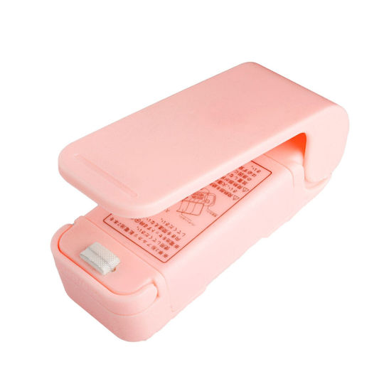 Mini Sigilator de Pungi cu Baterie Alista Home Sigilare Termică Spate Magnetic Portabil 9.7x3 Cm Roz