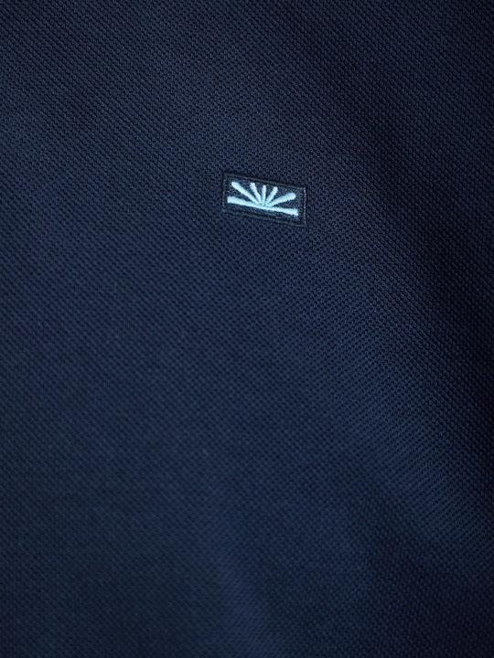Polo Short Sleeve Navy Blouse