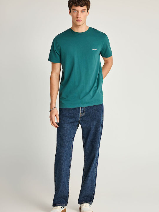 Funky Buddha T-shirt Πετρόλ Funky Buddha T-shirt Πετρόλ