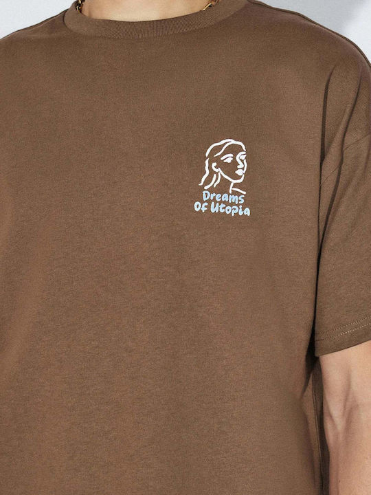 T-shirt Brown Draw 2411115-BG8-004