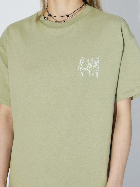 T-shirt Lt Green Dance 2411115-BG6-004
