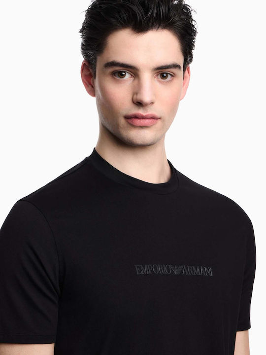 Herrenblusen Kurzarm T-Shirts Schwarz