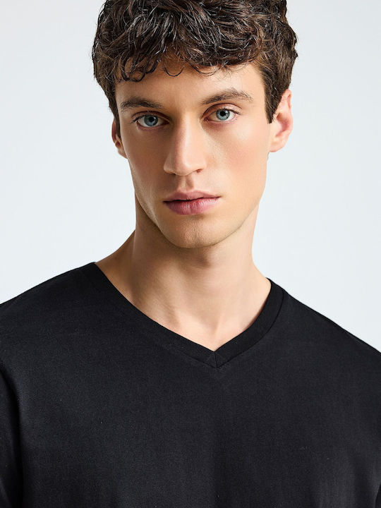 T-Shirt Schwarz FBM013-002-04-Black