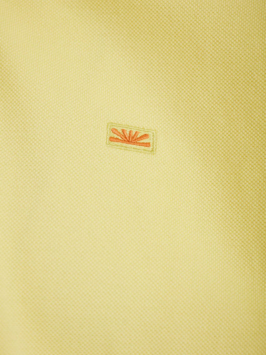 Polo Short Sleeve Yellow Blouse FBM013-001-11-Lemonade