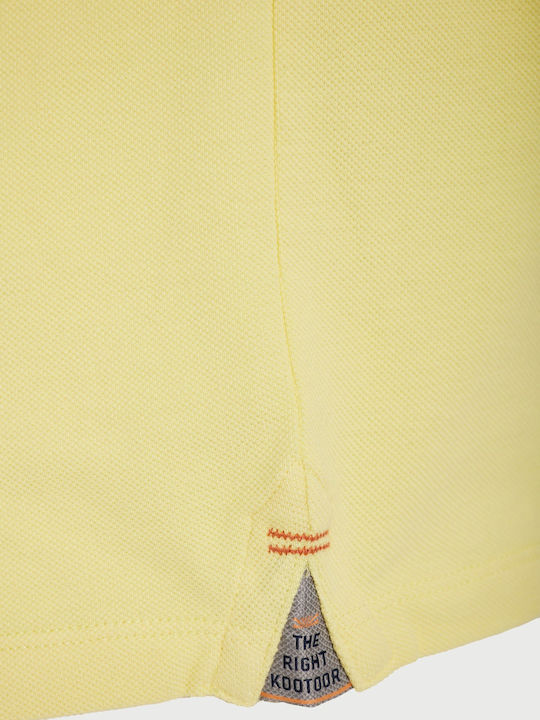 Polo Short Sleeve Yellow Blouse FBM013-001-11-Lemonade