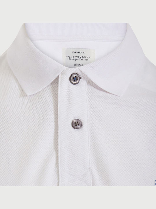 Polo Herrenbluse Kurzarm Weiße FBM013-001-11