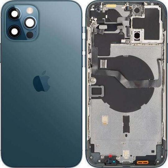 Capac Baterie Cadru Mijlociu Albastru Pacific Blue Iphone 12 Pro Max