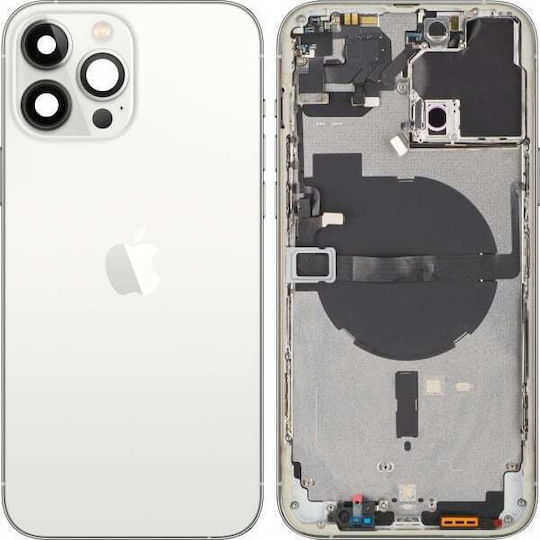 Apple Iphone 13 Pro Max Battery Cover Middle Frame Silver Swap