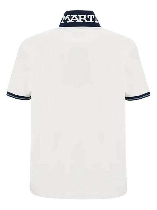 Polo Herrenbluse Kurzarm Weiß