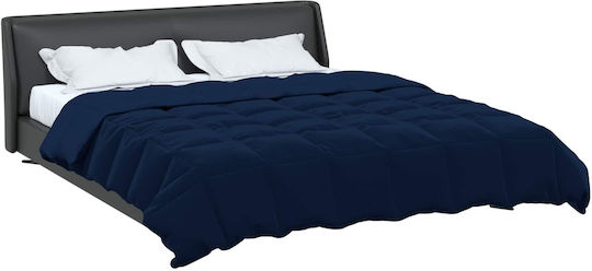 vidaXL Double Duvet Cover 200x200 Dark Blue
