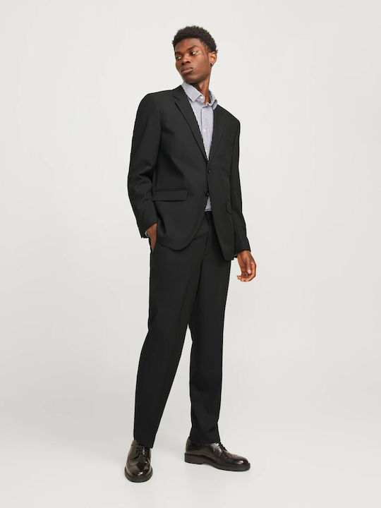 Men’s Suit Jacket with Regular Fit Black