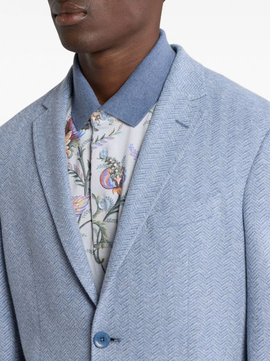 Sommer Herrenanzugsjacke Blau