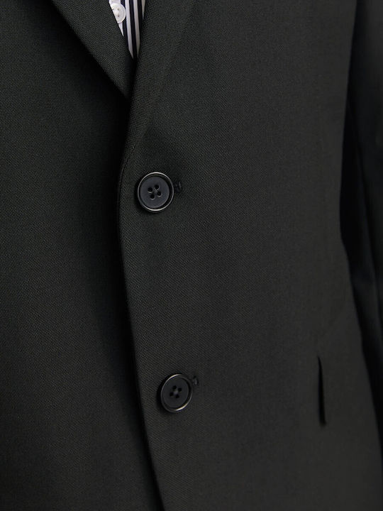 Men’s Suit Jacket with Regular Fit Black