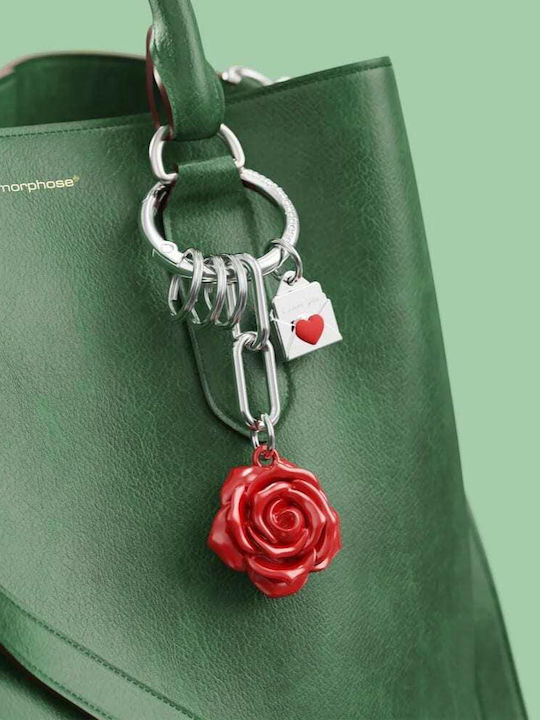 Metalmorphose Mtm386-01 Keychain Keyholder Bag Charm Nature Collection – Rose Letter