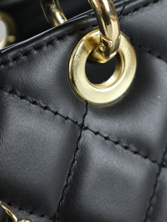 Leather Women's Crossbody Bag Black