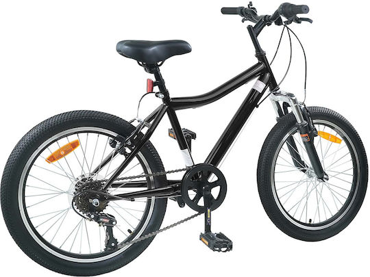 vidaXL 24" Kids' City Bicycle Black