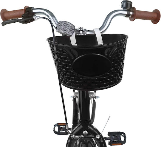 vidaXL Bicicletă Copii De Oraș 24" Neagră