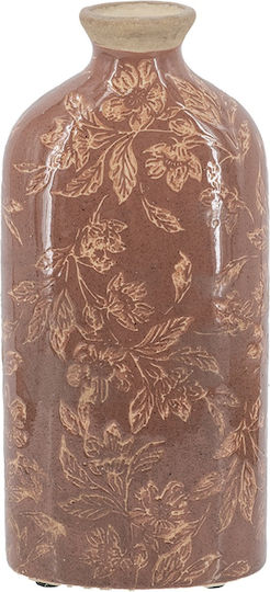 Artekko Decorative Ceramic Vase Aging Red 12x7.5xH26cm
