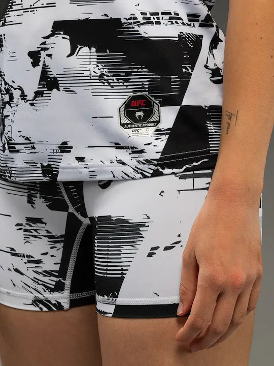 Venum Women's Short Sleeve Martial Arts Shirt VNMUFC-00445-108 for MMA White