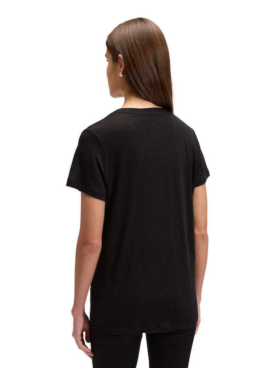 Damen T-Shirt Schwarz