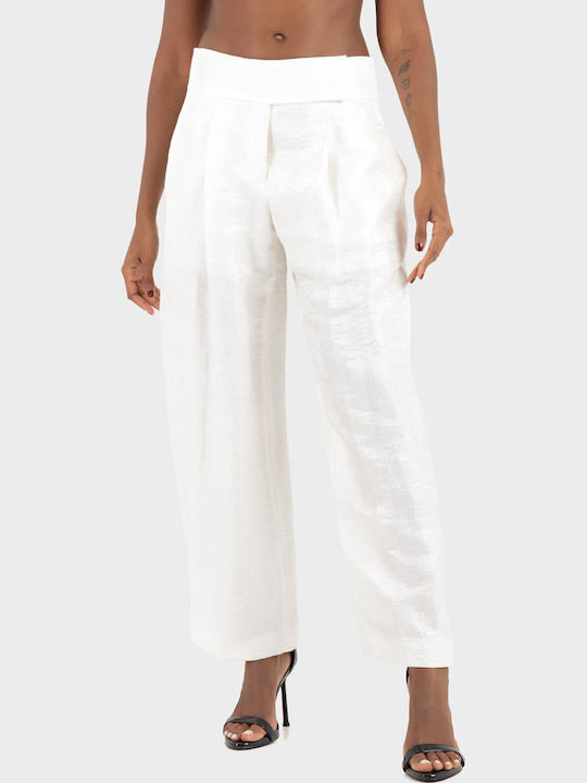 Pantalon Dama Din In Alb