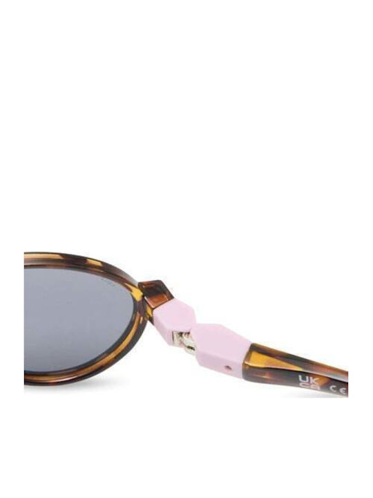 KiETLA Unbreakable Round Kids Sunglasses with Polarized Brown Lens for 4-7 Years
