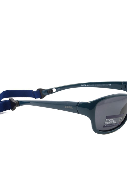 Invu Baby Kids Sunglasses with Polarized Blue Lenses for 1-4 Years