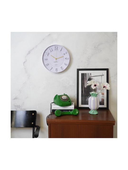 Housevitamin 3D Wall Clock Lilac