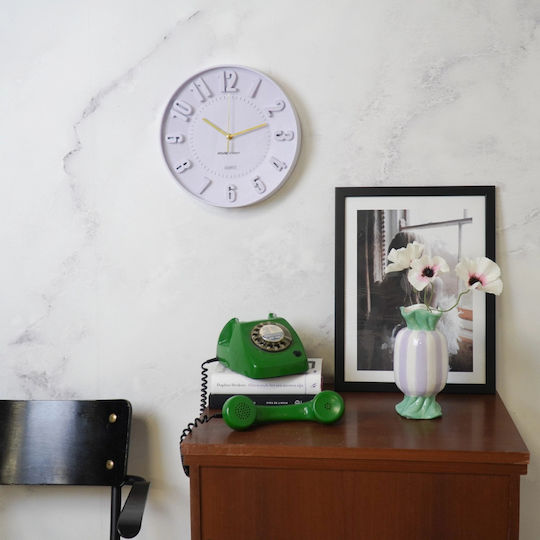 Housevitamin 3D Wall Clock Lilac