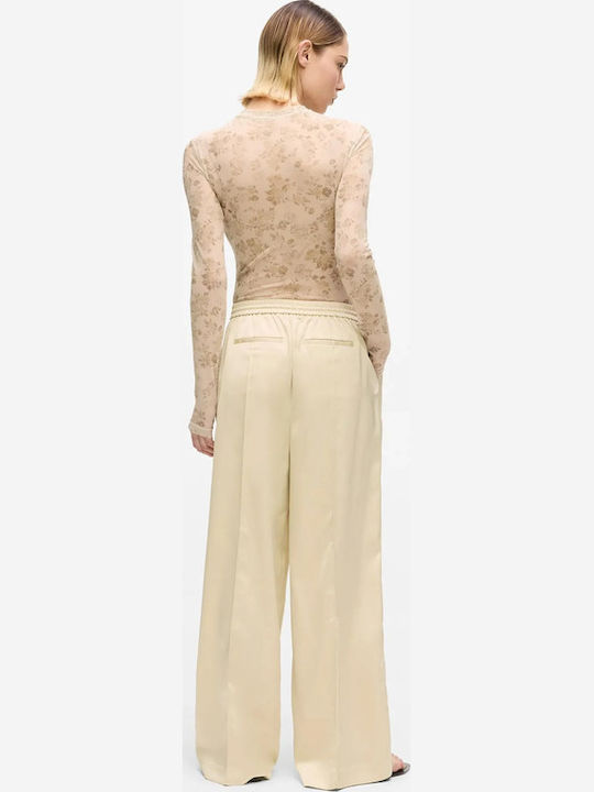 Women's Fabric Trousers Champagne