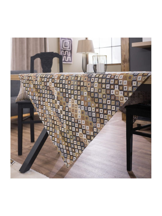 Teoran Teoran Mehrfarbiges Tischtuch 135x135cm
