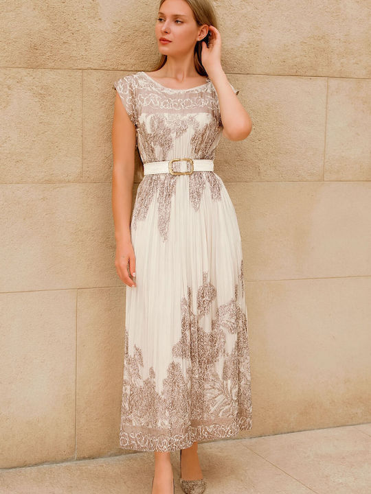 Summer Maxi Dress for Wedding - Christening White