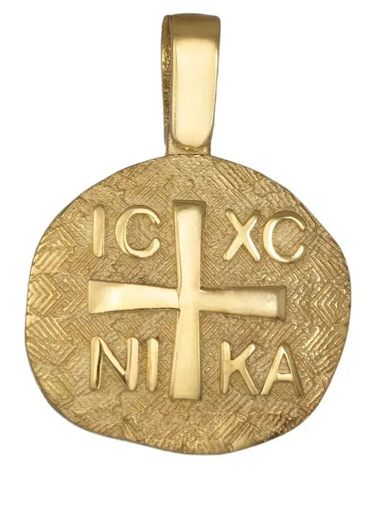 Pendant Constantine Coin Gold 9K