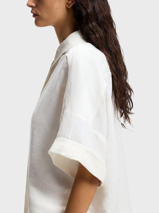 Μακρυμάνικο Γυναικείο Πουκάμισο Off White