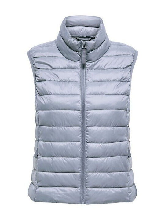 Дамско Без Ръкави Puffer Яке за Зима Синьо