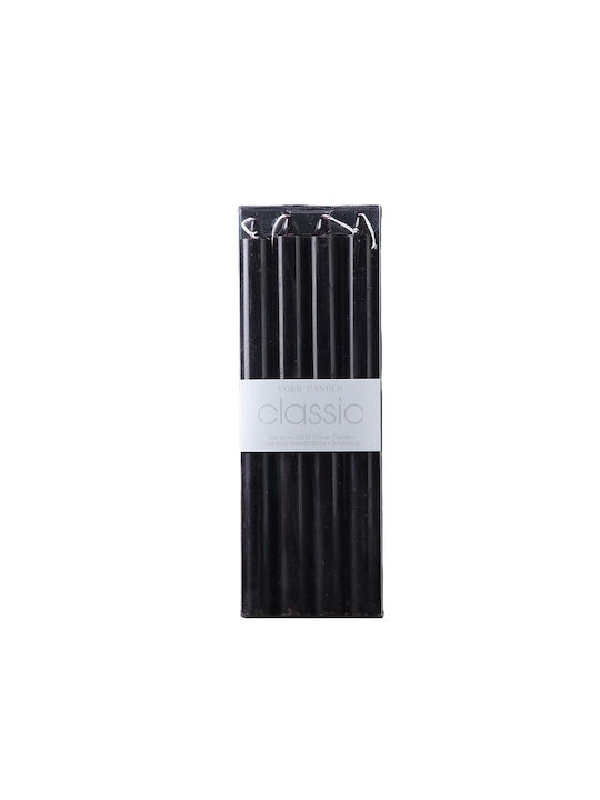 Alista Home Διακοσμητικό Κερί Μαύρο 80gr 4τμχ