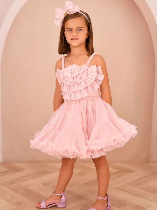 Kinderoberteil Ärmellos Rosa